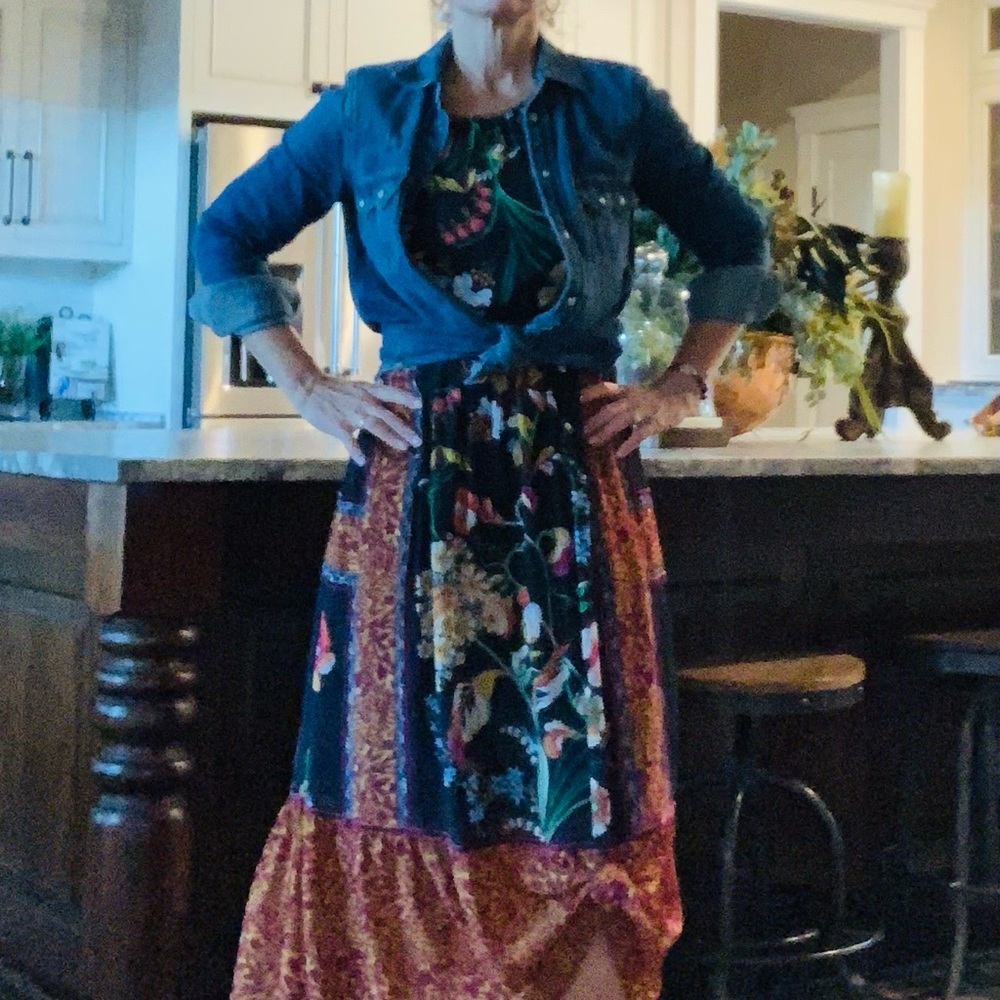 Anthropologie maxi dress.